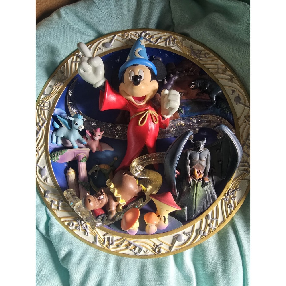 Disney the Wonder of Fantasia 3D Collector Plate Multicolor 1968